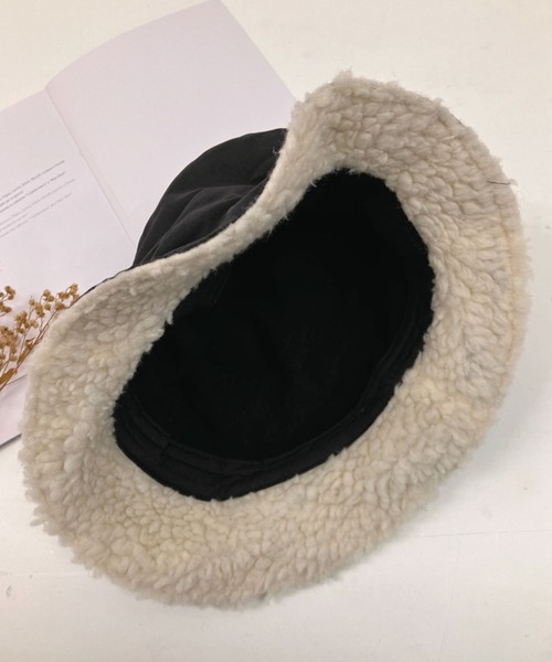 SPIGA（スピーガ）の「裏ﾎﾞｱﾃﾞｻﾞｲﾝﾊｯﾄ（ハット・レディース・ブラック/グレー/キャメル/ベージュ・FREE）」の5枚目の写真