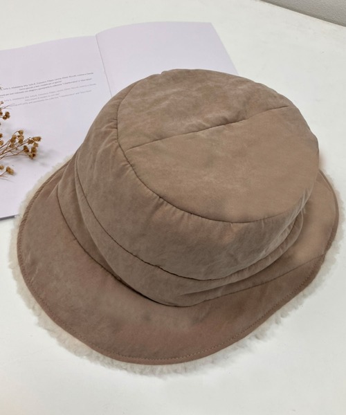 SPIGA（スピーガ）の「裏ﾎﾞｱﾃﾞｻﾞｲﾝﾊｯﾄ（ハット・レディース・ブラック/グレー/キャメル/ベージュ・FREE）」の13枚目の写真