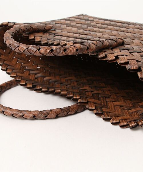 LAVEANGE（ラビアンジェ）の「ミニ カゴバッグ（かごバッグ・レディース・ベージュ/ブラウン/グリーン・F）」の6枚目の写真