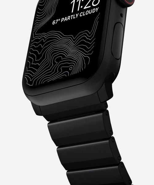 NOMAD（ノマド）の「NOMAD / Metal Strap Titanium Band 45mm/44mm for Apple Watch（デジタル腕時計・メンズ・シルバー/ブラック・FREE）」の7枚目の写真