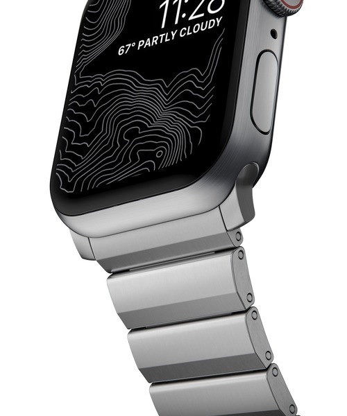 NOMAD（ノマド）の「NOMAD / Metal Strap Titanium Band 45mm/44mm for Apple Watch（デジタル腕時計・メンズ・シルバー/ブラック・FREE）」の14枚目の写真