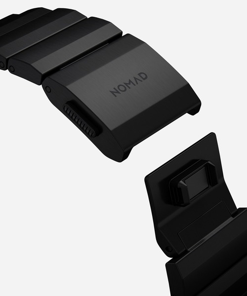 NOMAD（ノマド）の「NOMAD / Metal Strap Titanium Band 45mm/44mm for Apple Watch（デジタル腕時計・メンズ・シルバー/ブラック・FREE）」の9枚目の写真