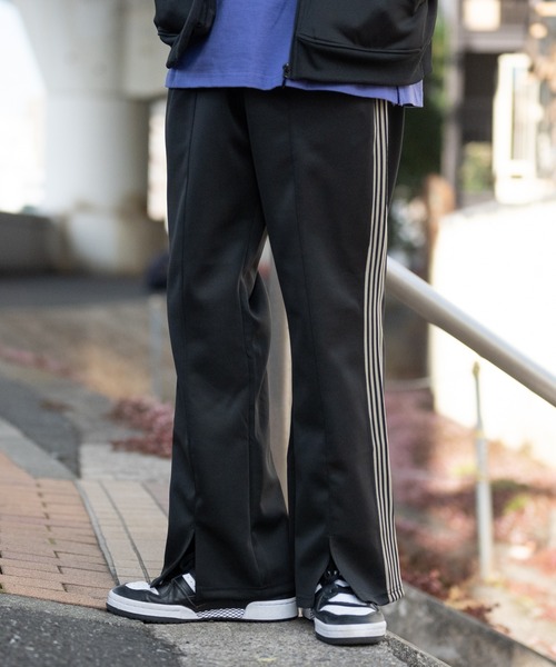 JOHN'S CLOSET(ジョンズクローゼット)の「【13】サイドスリット フレアトラックパンツ(その他パンツ・メンズ・パープル/ワイン/グリーン/ブラック・LARGE/MEDIUM)」の9枚目の写真