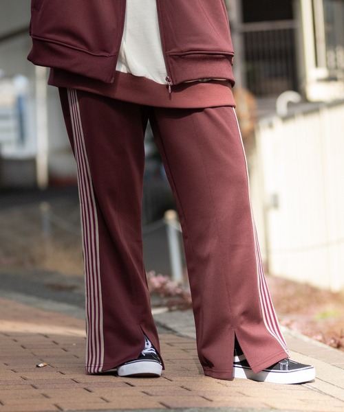 JOHN'S CLOSET(ジョンズクローゼット)の「【13】サイドスリット フレアトラックパンツ(その他パンツ・メンズ・パープル/ワイン/グリーン/ブラック・LARGE/MEDIUM)」の13枚目の写真
