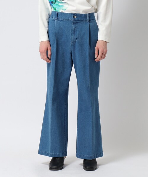 tk.TAKEO KIKUCHI（ティーケータケオキクチ）の「◆デニムワイドフレアパンツ（デニムパンツ・メンズ・ブルー/ネイビー/ブラック・02/03/66）」の5枚目の写真