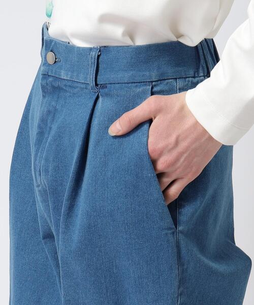 tk.TAKEO KIKUCHI（ティーケータケオキクチ）の「◆デニムワイドフレアパンツ（デニムパンツ・メンズ・ブルー/ネイビー/ブラック・02/03/66）」の8枚目の写真
