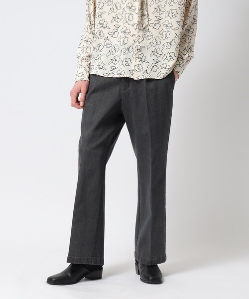 tk.TAKEO KIKUCHI（ティーケータケオキクチ）の「◆デニムワイドフレアパンツ（デニムパンツ・メンズ・ブルー/ネイビー/ブラック・02/03/66）」の12枚目の写真