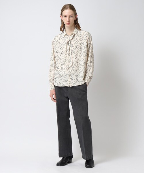 tk.TAKEO KIKUCHI（ティーケータケオキクチ）の「◆デニムワイドフレアパンツ（デニムパンツ・メンズ・ブルー/ネイビー/ブラック・02/03/66）」の13枚目の写真