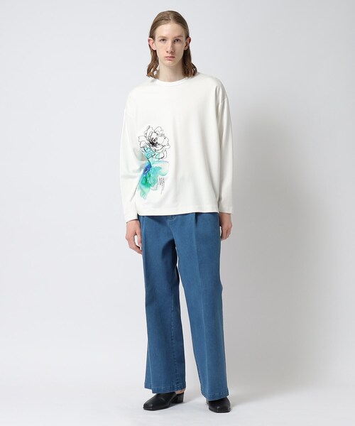 tk.TAKEO KIKUCHI（ティーケータケオキクチ）の「◆デニムワイドフレアパンツ（デニムパンツ・メンズ・ブルー/ネイビー/ブラック・02/03/66）」の17枚目の写真