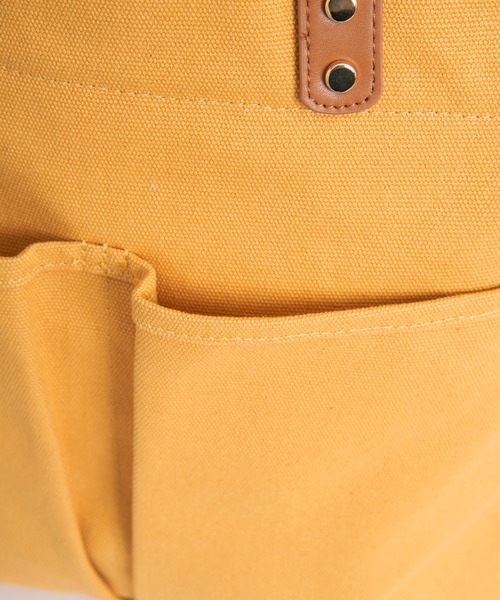 ikka(イッカ)の「キャンバスビッグトートバッグ(トートバッグ・レディース・イエロー/ブラック/オフホワイト・FREE)」の10枚目の写真