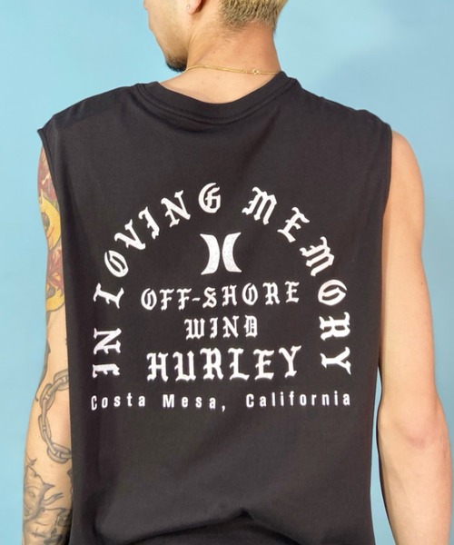 Hurley （ハーレー）の「Hurley/ハーレー ノースリーブ  バックプリントノースリーブTee/吸汗速乾 レギュラーフィット MSL2310006（タンクトップ・メンズ・ブラック/ホワイト/オレンジ・S/M/L）」の5枚目の写真