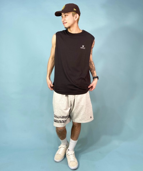 Hurley （ハーレー）の「Hurley/ハーレー ノースリーブ  バックプリントノースリーブTee/吸汗速乾 レギュラーフィット MSL2310006（タンクトップ・メンズ・ブラック/ホワイト/オレンジ・S/M/L）」の6枚目の写真