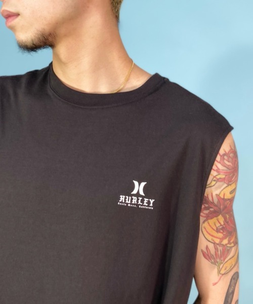 Hurley （ハーレー）の「Hurley/ハーレー ノースリーブ  バックプリントノースリーブTee/吸汗速乾 レギュラーフィット MSL2310006（タンクトップ・メンズ・ブラック/ホワイト/オレンジ・S/M/L）」の11枚目の写真