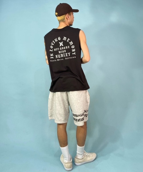 Hurley （ハーレー）の「Hurley/ハーレー ノースリーブ  バックプリントノースリーブTee/吸汗速乾 レギュラーフィット MSL2310006（タンクトップ・メンズ・ブラック/ホワイト/オレンジ・S/M/L）」の7枚目の写真