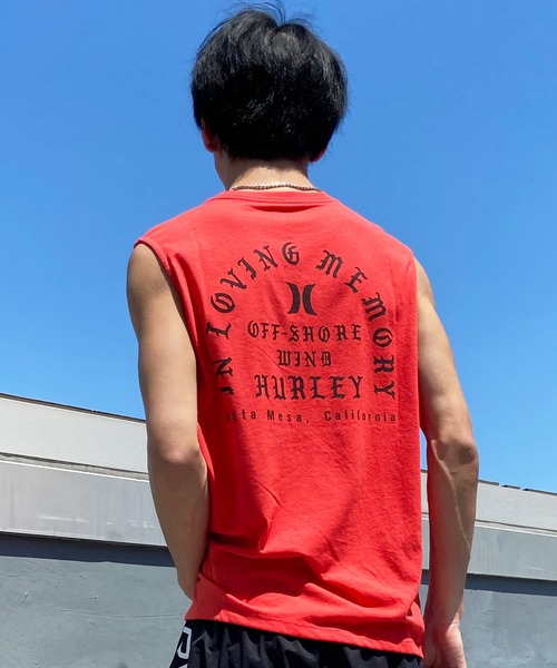 Hurley （ハーレー）の「Hurley/ハーレー ノースリーブ  バックプリントノースリーブTee/吸汗速乾 レギュラーフィット MSL2310006（タンクトップ・メンズ・ブラック/ホワイト/オレンジ・S/M/L）」の18枚目の写真