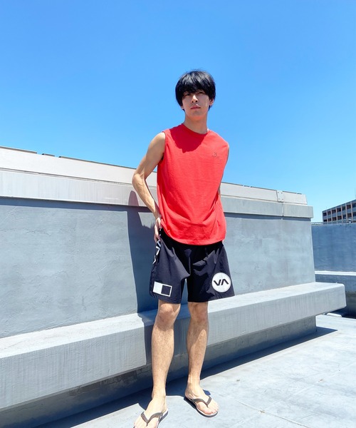 Hurley （ハーレー）の「Hurley/ハーレー ノースリーブ  バックプリントノースリーブTee/吸汗速乾 レギュラーフィット MSL2310006（タンクトップ・メンズ・ブラック/ホワイト/オレンジ・S/M/L）」の22枚目の写真