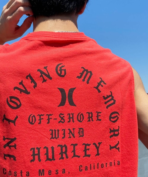 Hurley （ハーレー）の「Hurley/ハーレー ノースリーブ  バックプリントノースリーブTee/吸汗速乾 レギュラーフィット MSL2310006（タンクトップ・メンズ・ブラック/ホワイト/オレンジ・S/M/L）」の21枚目の写真
