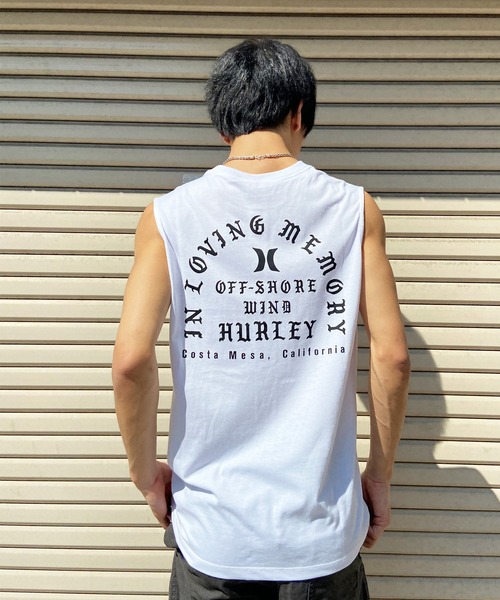 Hurley （ハーレー）の「Hurley/ハーレー ノースリーブ  バックプリントノースリーブTee/吸汗速乾 レギュラーフィット MSL2310006（タンクトップ・メンズ・ブラック/ホワイト/オレンジ・S/M/L）」の12枚目の写真
