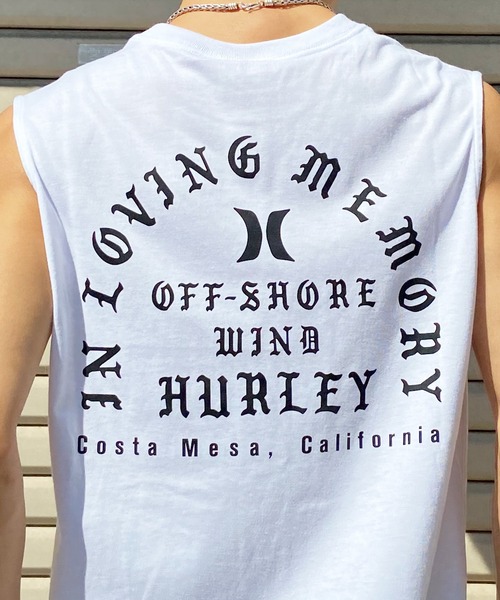 Hurley （ハーレー）の「Hurley/ハーレー ノースリーブ  バックプリントノースリーブTee/吸汗速乾 レギュラーフィット MSL2310006（タンクトップ・メンズ・ブラック/ホワイト/オレンジ・S/M/L）」の14枚目の写真