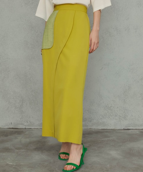 Maisones.(メゾネス)の「Curving I-line Skirt | カービング アイライン スカート(スカート・レディース・ベージュ/ライトグリーン/ブラック・MEDIUM/SMALL)」の20枚目の写真