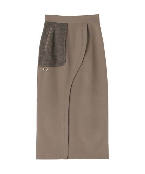 Maisones.(メゾネス)の「Curving I-line Skirt | カービング アイライン スカート(スカート・レディース・ベージュ/ライトグリーン/ブラック・MEDIUM/SMALL)」の22枚目の写真