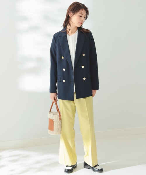 B:MING by BEAMS(ビーミングバイビームス)の「B:MING by BEAMS / サス付き ワイドパンツ(その他パンツ・レディース・パープル/イエロー・SMALL/MEDIUM)」の6枚目の写真