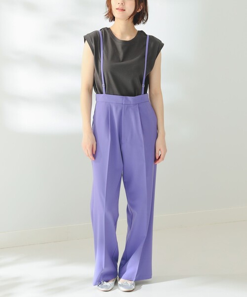 B:MING by BEAMS(ビーミングバイビームス)の「B:MING by BEAMS / サス付き ワイドパンツ(その他パンツ・レディース・パープル/イエロー・SMALL/MEDIUM)」の11枚目の写真