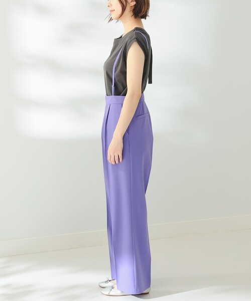 B:MING by BEAMS(ビーミングバイビームス)の「B:MING by BEAMS / サス付き ワイドパンツ(その他パンツ・レディース・パープル/イエロー・SMALL/MEDIUM)」の12枚目の写真