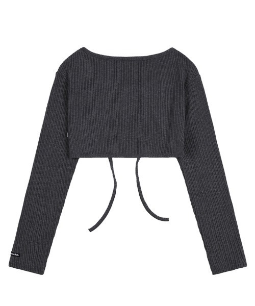 FANCY CLUB（ファンシークラブ）の「A'GEM/9 × .kom『 FANCY CLUB/ファンシークラブ』 KNOTTED HALTERNECK & BOLERO SET /ホルターネックボレロ SET（カーディガン/ボレロ・レディース・チャコールグレー/ブルー・FREE）」の14枚目の写真