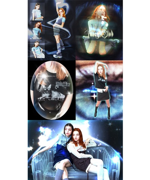 FANCY CLUB（ファンシークラブ）の「A'GEM/9 × .kom『 FANCY CLUB/ファンシークラブ』 KNOTTED HALTERNECK & BOLERO SET /ホルターネックボレロ SET（カーディガン/ボレロ・レディース・チャコールグレー/ブルー・FREE）」の9枚目の写真