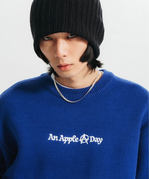 FTW(エフティダブリュー)の「APPLE KNIT SWEATER(ニット/セーター・メンズ・ブラック/ブルー/ホワイト・MEDIUM/LARGE)」の13枚目の写真