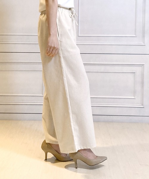 Felt-Maglietta(フェルトマリエッタ)の「リネンワイドパンツ(その他パンツ・レディース・ベージュ/アイボリー/ブラック/カーキ・MEDIUM)」の17枚目の写真
