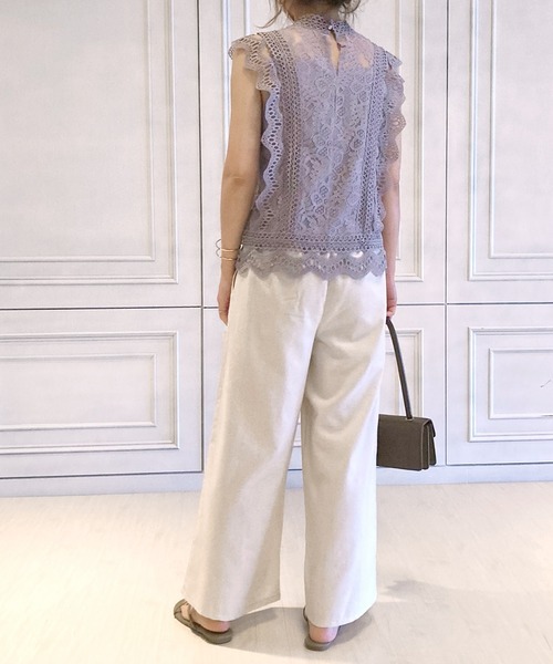 Felt-Maglietta(フェルトマリエッタ)の「リネンワイドパンツ(その他パンツ・レディース・ベージュ/アイボリー/ブラック/カーキ・MEDIUM)」の18枚目の写真