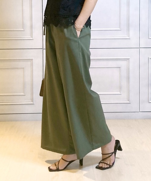 Felt-Maglietta(フェルトマリエッタ)の「リネンワイドパンツ(その他パンツ・レディース・ベージュ/アイボリー/ブラック/カーキ・MEDIUM)」の19枚目の写真