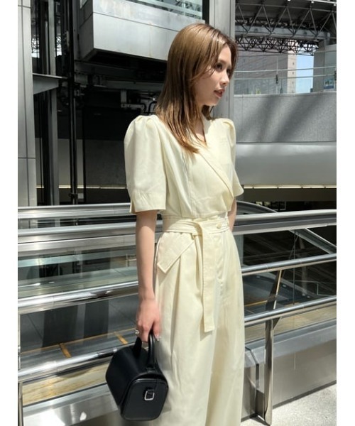 SLY(スライ)の「MANNISH TAILOR JUMPSUITS マニッシュ テイラー ジャンプスーツ つなぎ オールインワン(つなぎ/オールインワン・レディース・ブラック/アイボリー・2/1)」の20枚目の写真