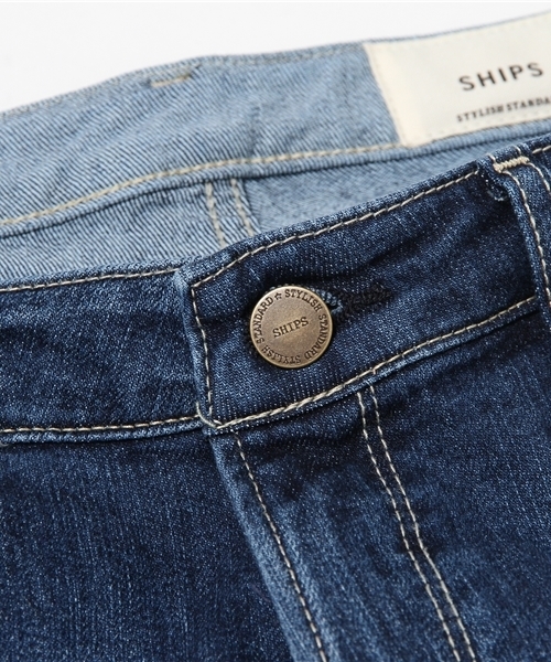 SHIPS for women（シップスフォーウィメン）の「デニムクロップドパンツ【blue】（デニムパンツ・レディース・ブルー・X-SMALL/SMALL/MEDIUM/LARGE）」の8枚目の写真