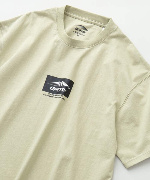 OUTDOOR PRODUCTS APPAREL（アウトドアプロダクツアパレル）の「ボックスロゴ Tシャツ ルーズシルエット ビッグシルエット（Tシャツ/カットソー・メンズ・ベージュ/ダークグリーン/パープル/ブラック/ホワイト/カーキ/ワイン/ブルー系その他・MEDIUM/LARGE/X-LARGE）」の3枚目の写真