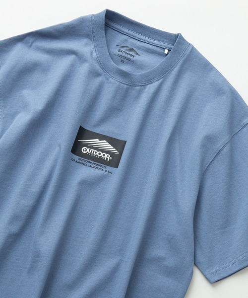 OUTDOOR PRODUCTS APPAREL（アウトドアプロダクツアパレル）の「ボックスロゴ Tシャツ ルーズシルエット ビッグシルエット（Tシャツ/カットソー・メンズ・ベージュ/ダークグリーン/パープル/ブラック/ホワイト/カーキ/ワイン/ブルー系その他・MEDIUM/LARGE/X-LARGE）」の6枚目の写真