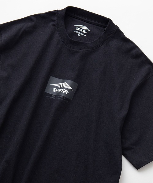 OUTDOOR PRODUCTS APPAREL（アウトドアプロダクツアパレル）の「ボックスロゴ Tシャツ ルーズシルエット ビッグシルエット（Tシャツ/カットソー・メンズ・ベージュ/ダークグリーン/パープル/ブラック/ホワイト/カーキ/ワイン/ブルー系その他・MEDIUM/LARGE/X-LARGE）」の2枚目の写真