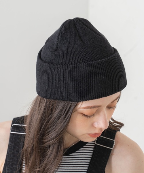 WEGO（ウィゴー）の「WEGO/カラーショートビーニー（ニットキャップ/ビーニー・メンズ・ブラック/オレンジ/グレー/グリーン系その他/ライトブラウン・FREE）」の13枚目の写真