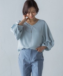 LAUTREAMONT（ロートレアモン）の「KIRERIブラウス≪接触冷感/吸水速乾/UV/ストレッチ/セットアップ≫（シャツ/ブラウス）」