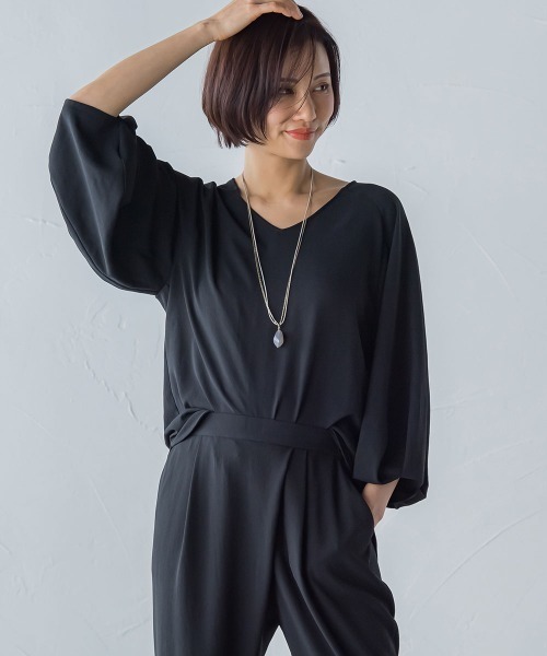 KIRERIブラウス≪接触冷感/吸水速乾/UV/ストレッチ/セットアップ≫