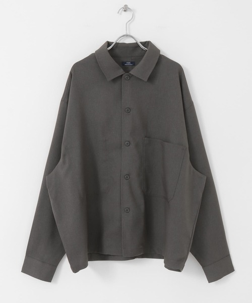 ITEMS URBANRESEARCH(アイテムズ アーバンリサーチ)の「ポリツイル オープンカラーCPOシャツ(シャツ/ブラウス・メンズ・ネイビー/チャコールグレー/ベージュ・MEDIUM/LARGE)」の19枚目の写真