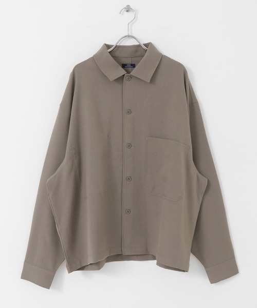 ITEMS URBANRESEARCH(アイテムズ アーバンリサーチ)の「ポリツイル オープンカラーCPOシャツ(シャツ/ブラウス・メンズ・ネイビー/チャコールグレー/ベージュ・MEDIUM/LARGE)」の20枚目の写真