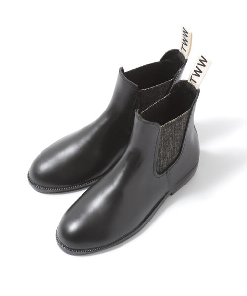 Traditional Weatherwear(トラディショナルウェザーウェア)の「【TRADITIONAL WEATHERWEAR/トラディショナル ウェザーウェア】SIDE GORE RAIN BOOTS(GILTTER)(レインシューズ・レディース・ブラック・36/38/37)」の3枚目の写真