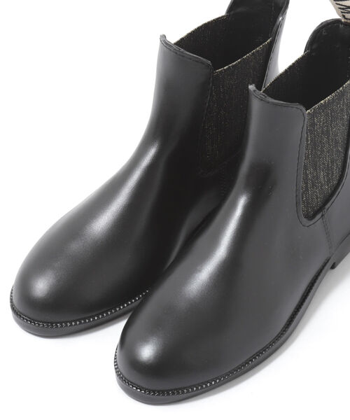 Traditional Weatherwear(トラディショナルウェザーウェア)の「【TRADITIONAL WEATHERWEAR/トラディショナル ウェザーウェア】SIDE GORE RAIN BOOTS(GILTTER)(レインシューズ・レディース・ブラック・36/38/37)」の6枚目の写真