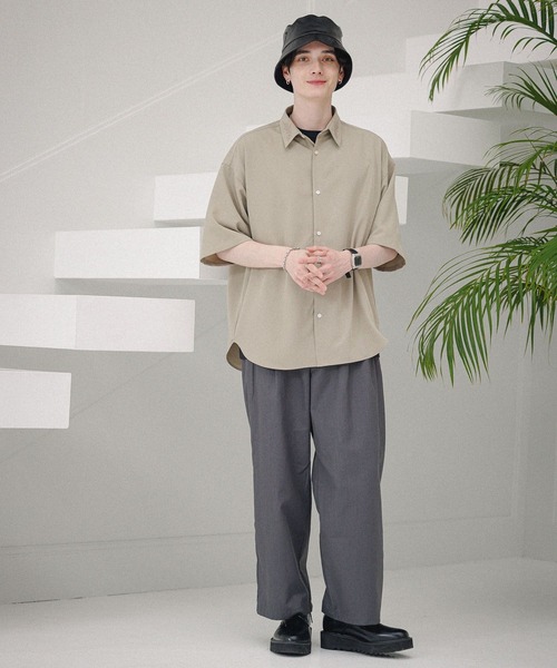 RAGEBLUE（レイジブルー）の「ラグイージー/刺繍シャツ（シャツ/ブラウス・メンズ・ホワイト/グレー/ベージュ/ブルー・MEDIUM/LARGE）」の18枚目の写真