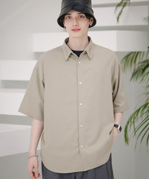 RAGEBLUE（レイジブルー）の「ラグイージー/刺繍シャツ（シャツ/ブラウス・メンズ・ホワイト/グレー/ベージュ/ブルー・MEDIUM/LARGE）」の20枚目の写真