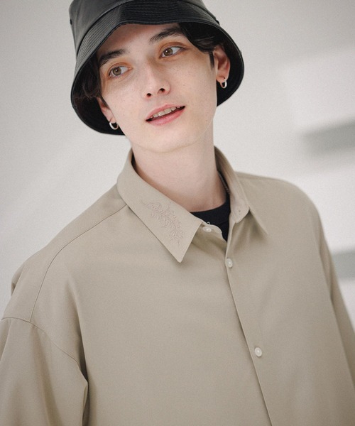 RAGEBLUE（レイジブルー）の「ラグイージー/刺繍シャツ（シャツ/ブラウス・メンズ・ホワイト/グレー/ベージュ/ブルー・MEDIUM/LARGE）」の22枚目の写真