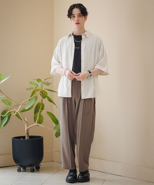 RAGEBLUE（レイジブルー）の「ラグイージー/刺繍シャツ（シャツ/ブラウス・メンズ・ホワイト/グレー/ベージュ/ブルー・MEDIUM/LARGE）」の6枚目の写真